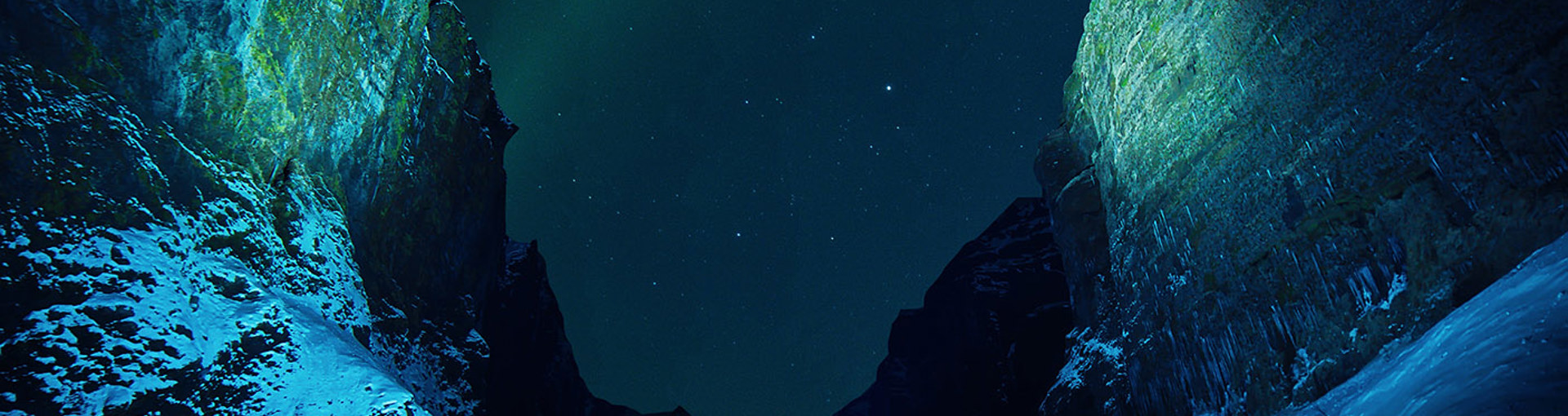  Icy Mountain Cave With Northern Lights In The Background