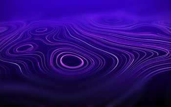 Neon Purple Lines Formed In Abstract Circles