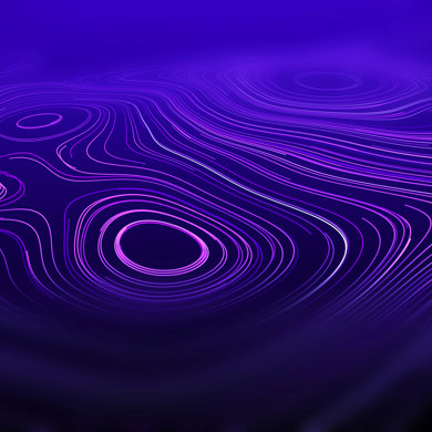 Neon Purple Lines Formed In Abstract Circles