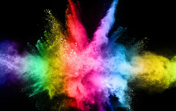 Explosion Of Colourful Dust